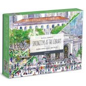Michael Storrings Springtime at the Library 500 Piece Double-Sided Puzzle