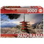 Educa Mount Fuji and Chureito Pagoda Japan Panorama (3000)