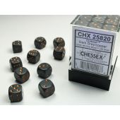 Chessex CHX25820 Opaque Dark Grey/Copper D6 12mm Dice Set (36 pcs)