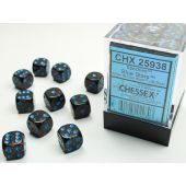 Chessex CHX25938 Speckled Blue Stars D6 12mm Dice Set (36 pcs)