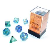 Chessex CHX27556 Nebula Oceanic/Gold Polyhedral 7-Die Set
