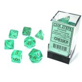 Chessex CHX27575 Borealis Light Green/Gold Polyhedral 7-Die Set