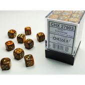 Chessex CHX27903 D6 Glitter Gold/Silver Dice Set 12mm (36pcs)