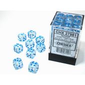 Chessex CHX27981 Borealis Icicle/Light Blue Luminary Dice Set 12mm d6 (36pcs)