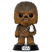 Funko POP! Star Wars Episode VIII Bobble-Head Chewbacca & Porg 9 cm