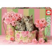 Kittens with Roses (500)