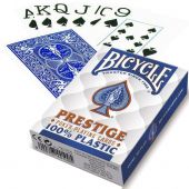 Bicycle Prestige 100% Plastic Pokerkaarten (Blauw)