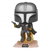 Funko POP! Star Wars Mandalorian Mando Flying with Blaster 9 cm