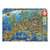 Crazy European Map (500 stukjes)