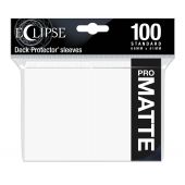 UltraPro Eclipse Matte Standard Sleeves: Arctic White (100 Sleeves)