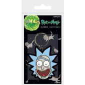 Rick and Morty Rubber Keychain Rick Crazy Smile 6 cm