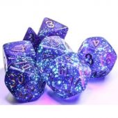 Chessex CHX20587 Borealis Royal Purple/Gold Mini-Polyhedral 7-Die Set
