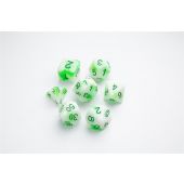 Gamegenic: Glow Series Toxic Stones Rpg Dice Set (7 Pcs)