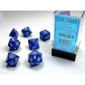 Chessex CHX25406 Opaque Blue/White (Polydice 7-die set)