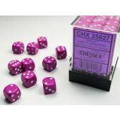 Chessex CHX25827 Opaque Light Purple/White Dice Set 12mm d6 (36pcs)