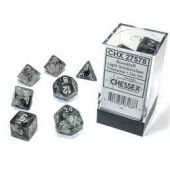 Chessex CHX27578 Borealis Light Smoke/Silver Polyhedral 7-Die Set