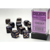 Chessex CHX25737 Speckled: Golden Cobalt 16mm D6 (12 Dice)