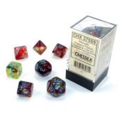 Chessex CHX27559 Nebula Primary/Blue Polyhedral 7-Die Set