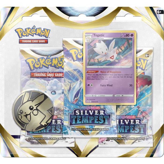 Pokemon Silver Tempest 3-Booster Blister Togetic