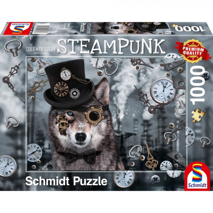 Steampunk Wolf, 1000 stukjes