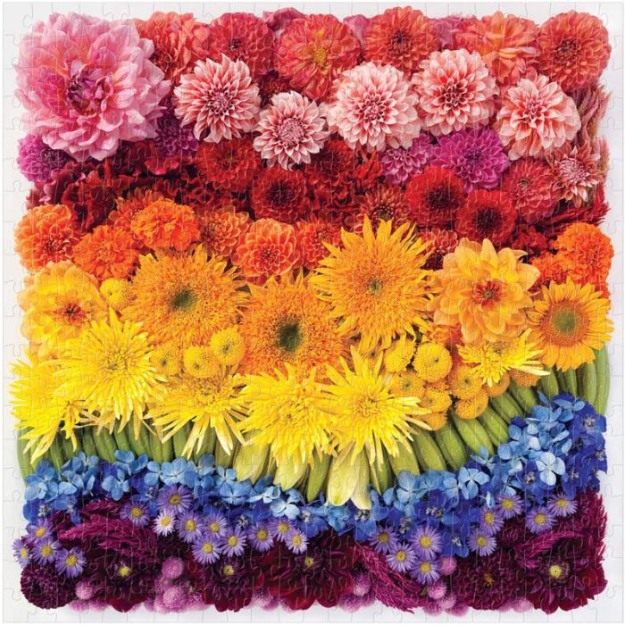 Rainbow Summer Flowers 500 Piece Puzzle