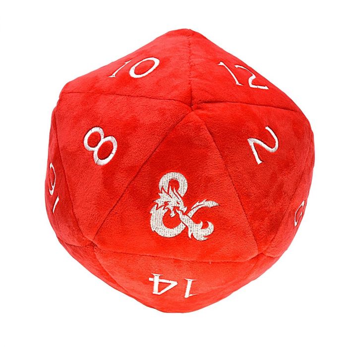 UP Red and White D20 Jumbo Plush for Dungeons & Dragons