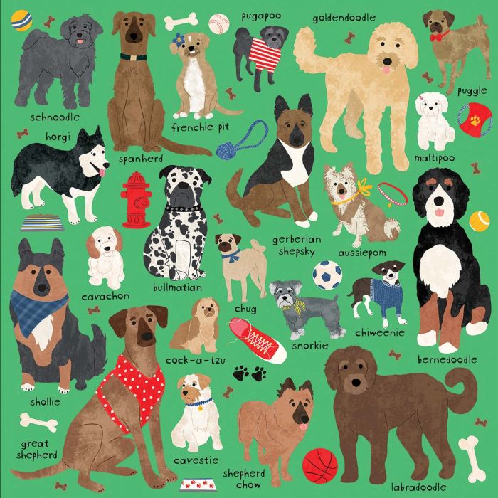 Doodle Dog And Other Mixed Breeds 500 Piece Family Puzzle
