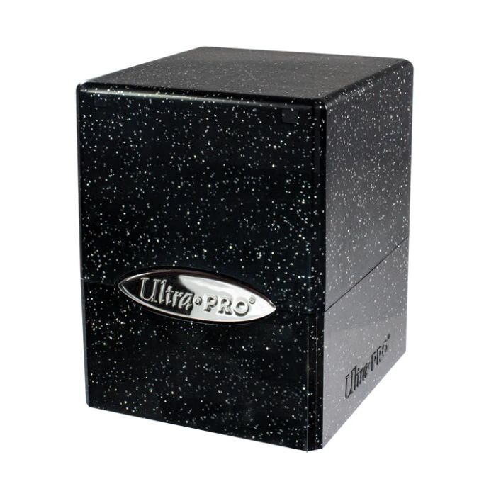 Ultra Pro Satin Cube Glitter Black Deck Box
