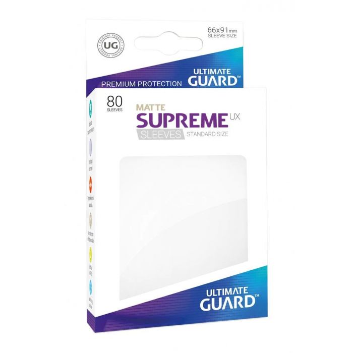 Ultimate Guard - Supreme UX Sleeves Standard Size - Matte White (80)