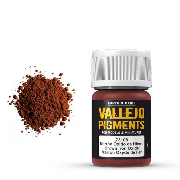 Vallejo Pigment Brown Iron Oxide 73108