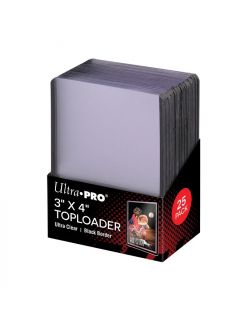 Ultra Pro Toploader 3" x 4" Black Border (25 pieces)