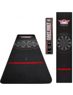 Bull's Carpet Dart Mat Black-Black 300x65cm