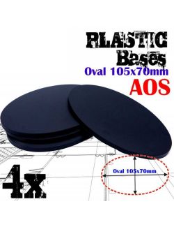 Plastic Bases - Oval Pill 105x70mm AOS