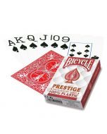 Bicycle Prestige 100% Plastic Pokerkaarten (Rood)